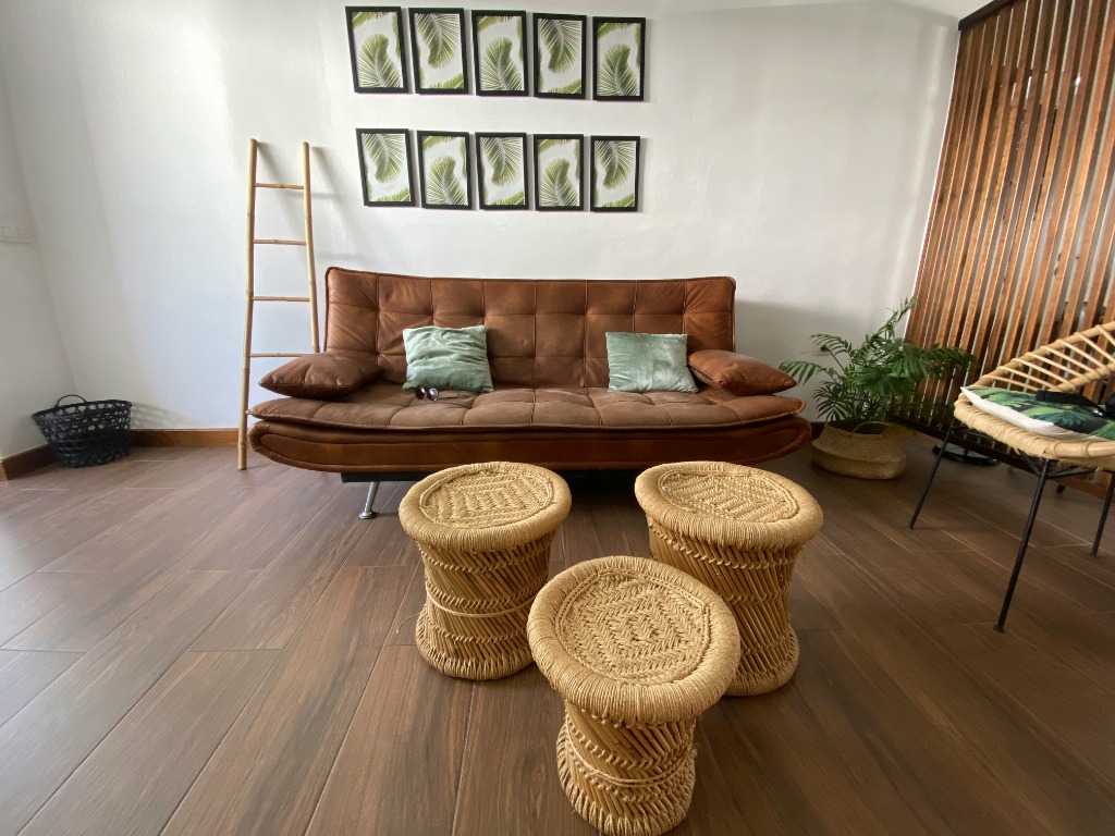 Modern laminate wood flooring installation